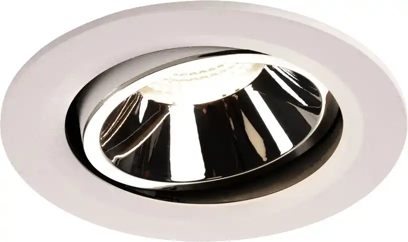 SLV NUMINOS® MOVE DL L, Indoor LED Deckeneinbauleuchte weiß/chrom 4000K 40° dreh- und schwenkbar Jetzt Kaufen