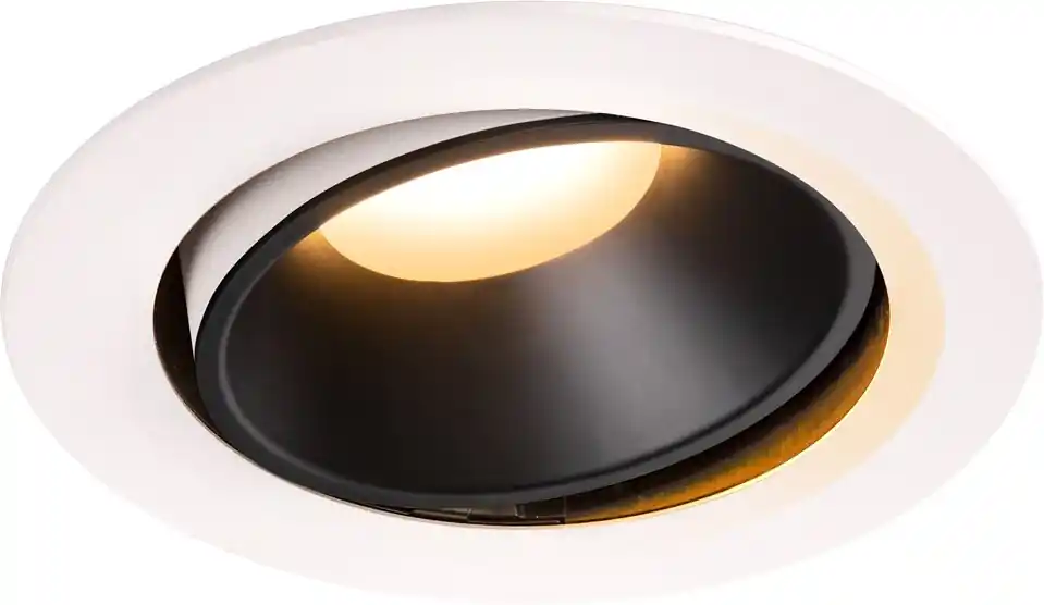 SLV NUMINOS® MOVE DL XL, Indoor LED Deckeneinbauleuchte weiß/schwarz 2700K 55° dreh- und schwenkbar Markenware