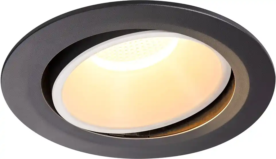 SLV NUMINOS® MOVE DL XL, Indoor LED Deckeneinbauleuchte schwarz/weiß 3000K 55° dreh- und schwenkbar Super-Preis