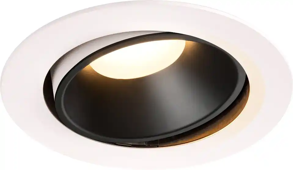Gratis Versand SLV NUMINOS® MOVE DL XL, Indoor LED Deckeneinbauleuchte weiß/schwarz 3000K 40° dreh- und schwenkbar