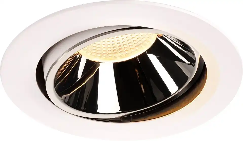 SLV NUMINOS® MOVE DL XL, Indoor LED Deckeneinbauleuchte weiß/chrom 3000K 55° dreh- und schwenkbar Super-Preis