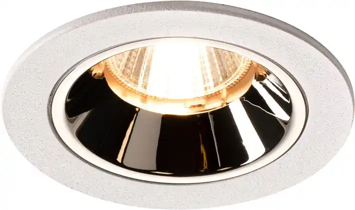 SLV NUMINOS® DL S, Indoor LED Deckeneinbauleuchte weiß/chrom 2700K 20° inkl. Blattfedern Online Kaufen