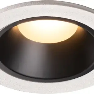 Begrenztes Angebot SLV NUMINOS® DL S, Indoor LED Deckeneinbauleuchte weiß/schwarz 3000K 40° inkl. Blattfedern