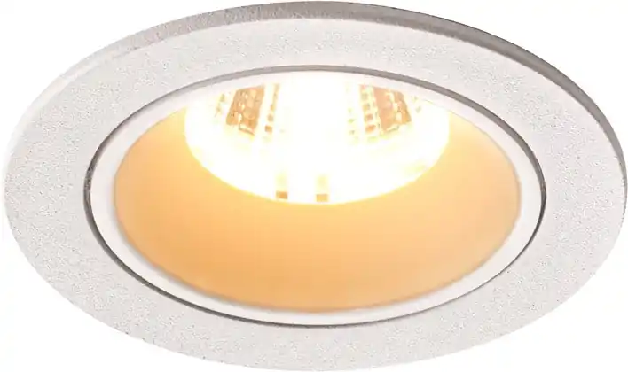 Wochenendangebot SLV NUMINOS® DL S, Indoor LED Deckeneinbauleuchte weiß/weiß 3000K 55° inkl. Blattfedern