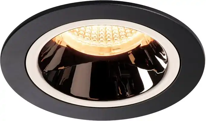 Meistverkauft SLV NUMINOS® DL M, Indoor LED Deckeneinbauleuchte schwarz/chrom 2700K 55° inkl. Blattfedern
