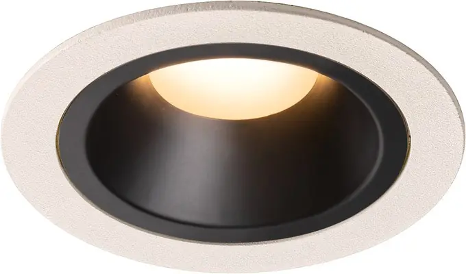 SLV NUMINOS® DL M, Indoor LED Deckeneinbauleuchte weiß/schwarz 2700K 40° inkl. Blattfedern Schneller Versand
