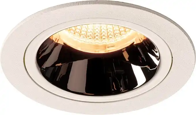 Top-Seller SLV NUMINOS® DL M, Indoor LED Deckeneinbauleuchte weiß/chrom 2700K 40° inkl. Blattfedern