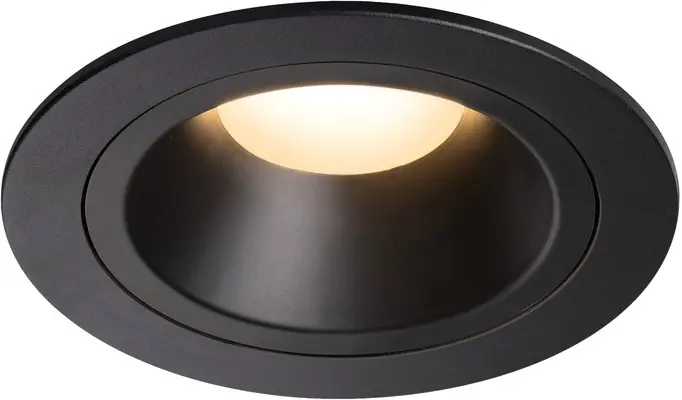 SLV NUMINOS® DL M, Indoor LED Deckeneinbauleuchte schwarz/schwarz 3000K 55° inkl. Blattfedern Meistverkauft