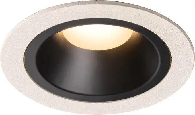 Mega-Angebot SLV NUMINOS® DL M, Indoor LED Deckeneinbauleuchte weiß/schwarz 3000K 20° inkl. Blattfedern