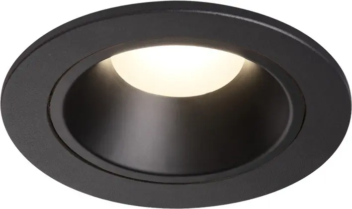 SLV NUMINOS® DL S, Indoor LED Deckeneinbauleuchte schwarz/schwarz 4000K 55° inkl. Blattfedern Beliebt