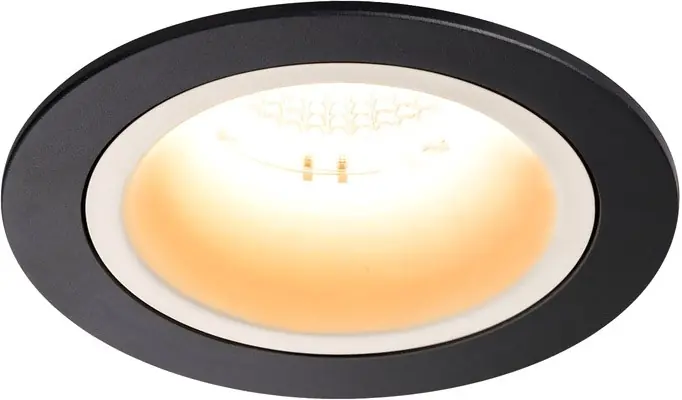 Zertifiziert SLV NUMINOS® DL M, Indoor LED Deckeneinbauleuchte schwarz/weiß 2700K 40° inkl. Blattfedern