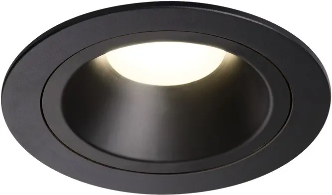Wochenendangebot SLV NUMINOS® DL M, Indoor LED Deckeneinbauleuchte schwarz/schwarz 4000K 20° inkl. Blattfedern