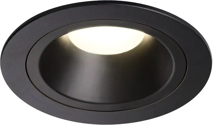 SLV NUMINOS® DL M, Indoor LED Deckeneinbauleuchte schwarz/schwarz 4000K 55° inkl. Blattfedern Saisonangebot
