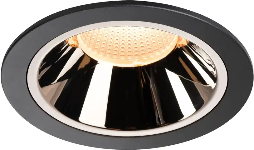Neue Ware SLV NUMINOS® DL XL, Indoor LED Deckeneinbauleuchte schwarz/chrom 2700K 20°