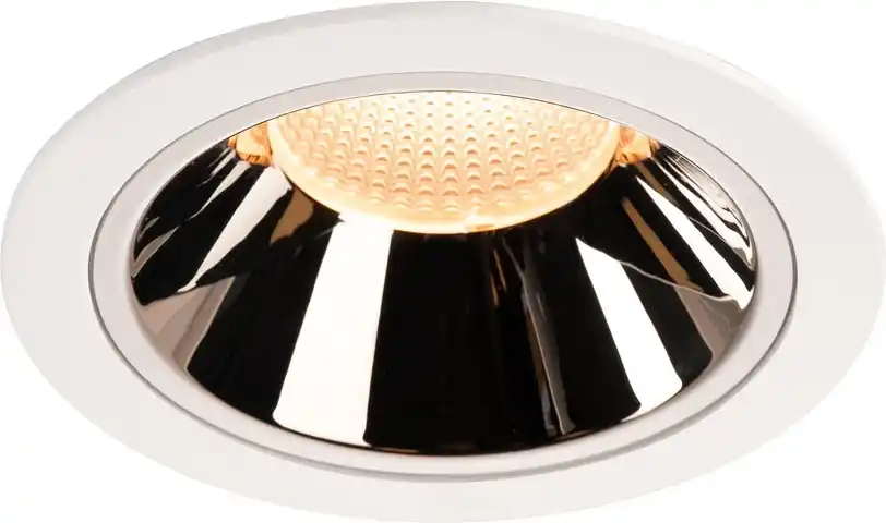 SLV NUMINOS® DL XL, Indoor LED Deckeneinbauleuchte weiß/chrom 2700K 20° Kostenfreie Lieferung