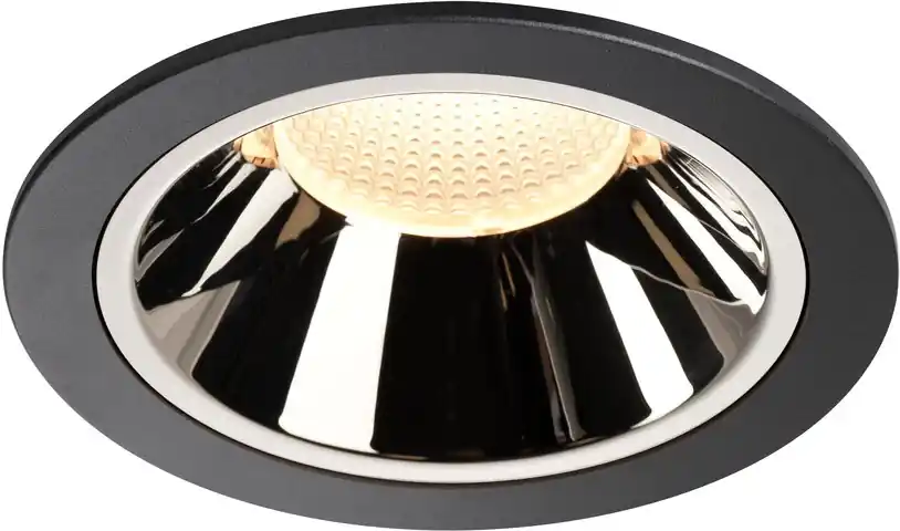 SLV NUMINOS® DL XL, Indoor LED Deckeneinbauleuchte schwarz/chrom 3000K 40° Expressversand