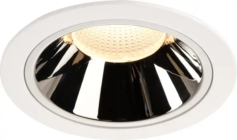 SLV NUMINOS® DL XL, Indoor LED Deckeneinbauleuchte weiß/chrom 3000K 40° Kostenloser Rückversand