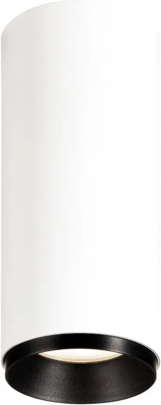 SLV NUMINOS® CL PHASE S, Indoor LED Deckenaufbauleuchte weiß/schwarz 4000K 36° Sichere Zahlung