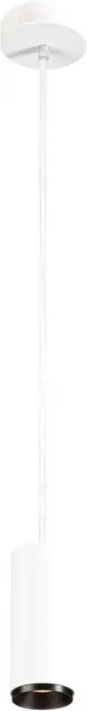 SLV NUMINOS® PD PHASE S, Indoor LED Pendelleuchte weiß/schwarz 4000K 24° Knallerangebot