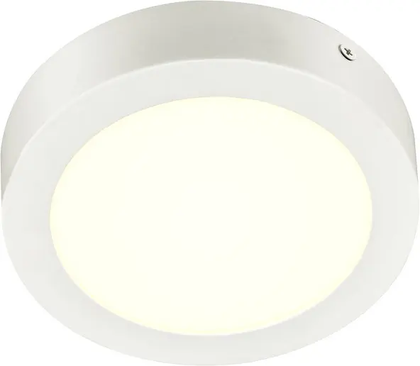 SLV SENSER 18 CW, Indoor LED Wand- und Deckenaufbauleuchte rund weiß 4000K Preisreduziert