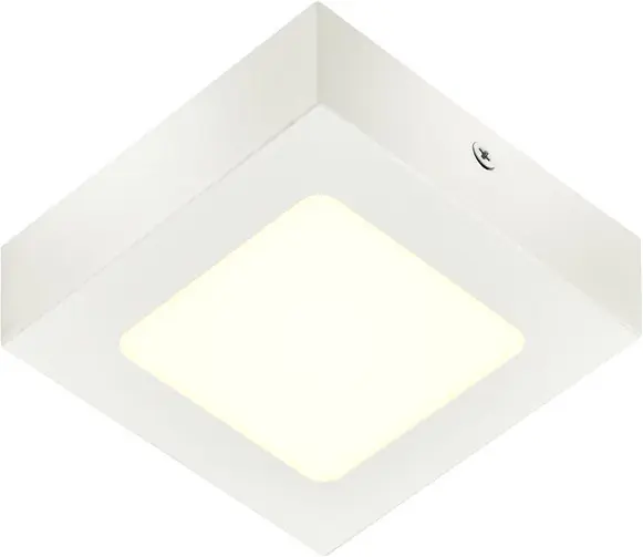 SLV SENSER 12 CW, Indoor LED Wand- und Deckenaufbauleuchte eckig weiß 4000K Highlight