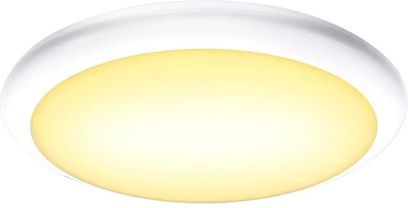 Knallerangebot SLV RUBA 27 CW, Outdoor LED Wand- und Deckenaufbauleuchte weiß CCT switch 3000K