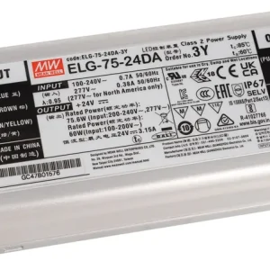 Sonderangebot LED-Netzteil IP67 75 W/24 V Dali Meanwell ELG-75-V-24DA 3Y