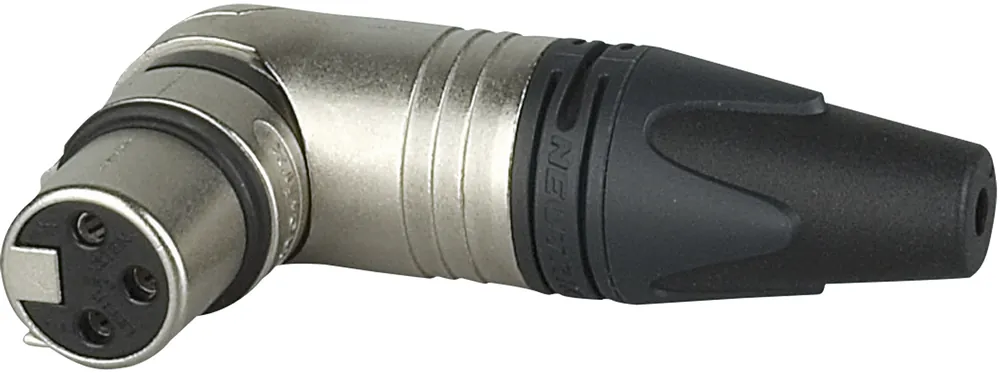 XLR 3P 90° Stecker - weiblich - Neutrik RX Silberkontakte - Nickelgehäuse Jetzt Kaufen