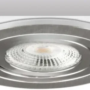 Beliebt ISOLED Einbaurahmen BRUSH, rund, Alu gebürstet, inkl. GU5.3 Fassung