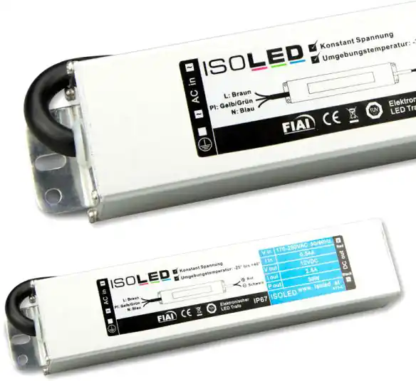 ISOLED LED Trafo 24V/DC, 0-30W, IP66 Top-Seller