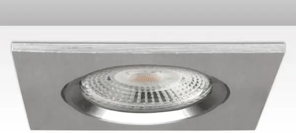 Saisonangebot ISOLED Einbaurahmen BRUSH TWO, quadr., Alu, schwenkbar, inkl. GU5.3 Fassung