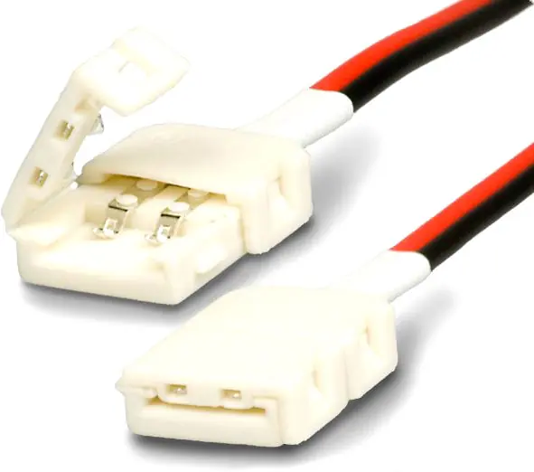 ISOLED Clip-Verbinder mit Kabel (max. 5A) für 2-pol. IP20 Flexstripes mit Breite 8mm Top-Seller