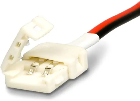 ISOLED Clip-Kabelanschluss (max. 5A) für 2-pol. IP20 Flexstripes mit Breite 8mm, Pitch-Abstand Must-Have