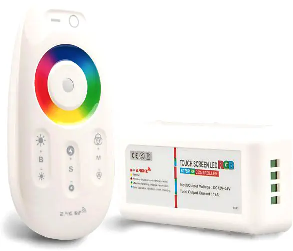 ISOLED Wireless Touch RGB PWM-Controller mit Funk-Fernbedienung 2.4GHz, 12-24V DC 3x4A Aktuell
