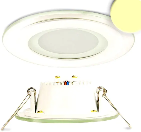 Saisonangebot ISOLED LED Downlight, 8W, Glas, seitlich abstrahlend, warmweiß