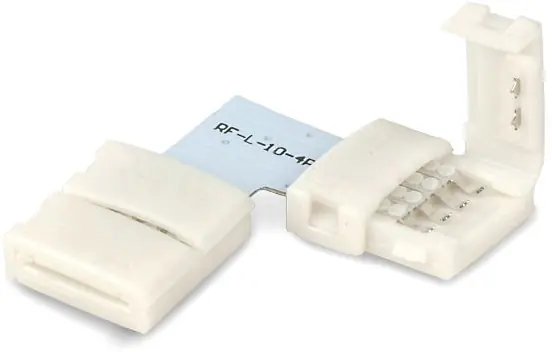 Direkt Vom Hersteller ISOLED Clip-Eck-Verbinder (max. 5A) für 4-pol. IP20 Flexstripes mit Breite 10mm, Pitch-Abstand