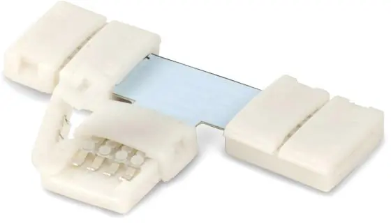 ISOLED Clip-T-Verbinder (max. 5A) für 4-pol. IP20 Flexstripes mit Breite 10mm, Pitch-Abstand Knallerangebot