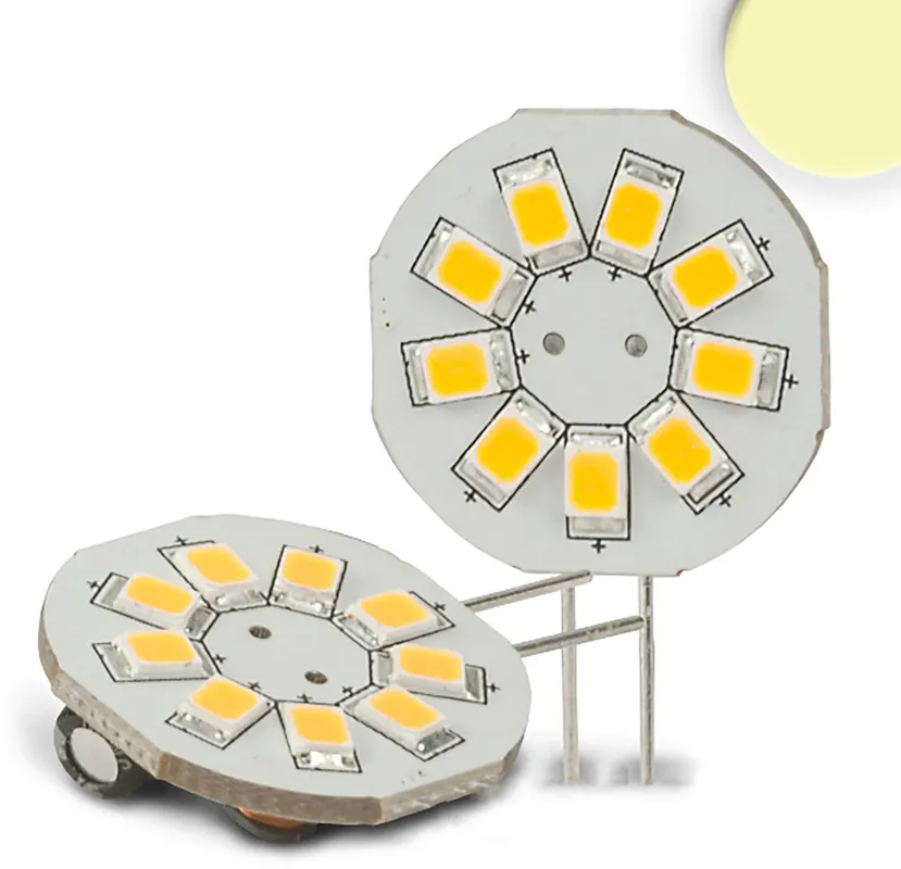 ISOLED G4 LED 9SMD, 1,5W, warmweiß, Pin seitlich Kracherpreis