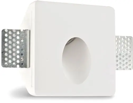 Bestpreis ISOLED Gips-Wand-Einbauleuchte, quadratisch, GU4/MR11, kleine Bauform