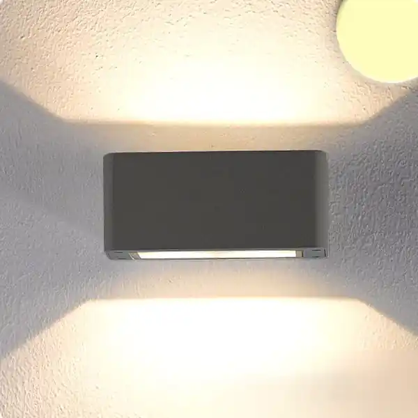 Neu Im Sortiment ISOLED LED Wandleuchte Up&Down 4x3W CREE, IP54, anthrazit, warmweiß