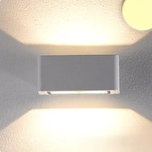 ISOLED LED Wandleuchte Up&Down 4x3W CREE, IP54, weiß, warmweiß Nur Für Kurze Zeit