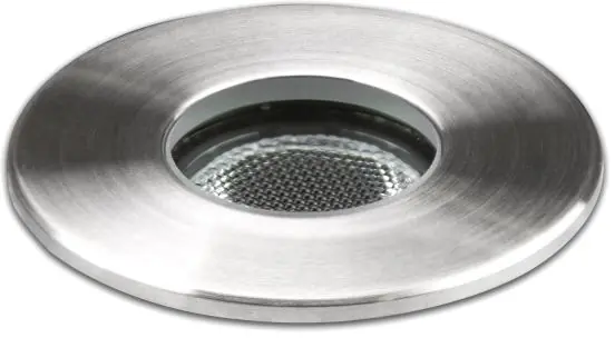 Markenprodukt ISOLED LED Einbaustrahler, Edelstahl , 2W, 60°, IP67, 12V AC/DC, warmweiß