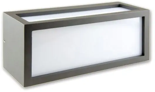 ISOLED Wandleuchte BOX-II 1xE27, IP54, anthrazit, exkl. Leuchtmittel Must-Have