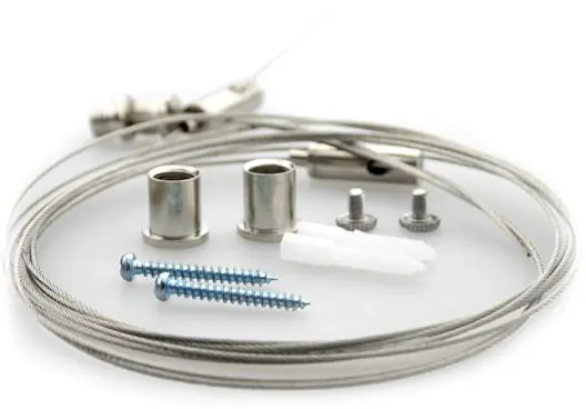 ISOLED Seilabhängung (2 Stk) für Wannenleuchten mit Deckenverschraubung und Gegenstück inkl. Top-Seller