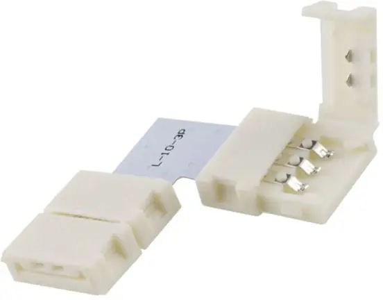 ISOLED Clip-Eck-Verbinder (max. 5A) für 3-pol. IP20 Flexstripes mit Breite 10mm, Pitch-Abstand Finale Aktion