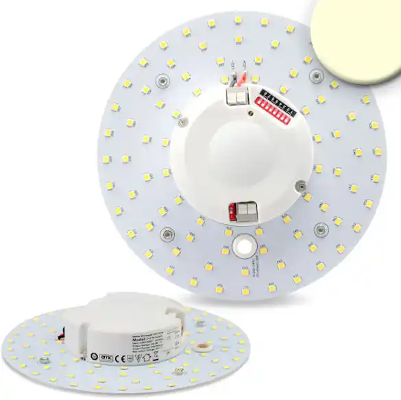ISOLED LED Umrüstplatine 160mm, 14W, warmweiß, mit Haltemagnet und HF-Bewegungssensor Must-Have