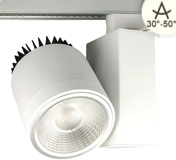Highlight ISOLED 3-PH Schienen-Strahler Meat Light, 40W, 30°-50°, weiß matt