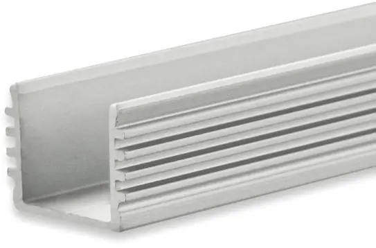 Preis Gesenkt ISOLED LED Aufbauprofil SURF12 BORDERLESS Aluminium eloxiert, 200cm