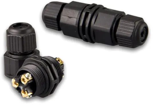 ISOLED Kabelverbinder IP67, Würgenippel + Schraubklemmen 2x3polig Abverkauf