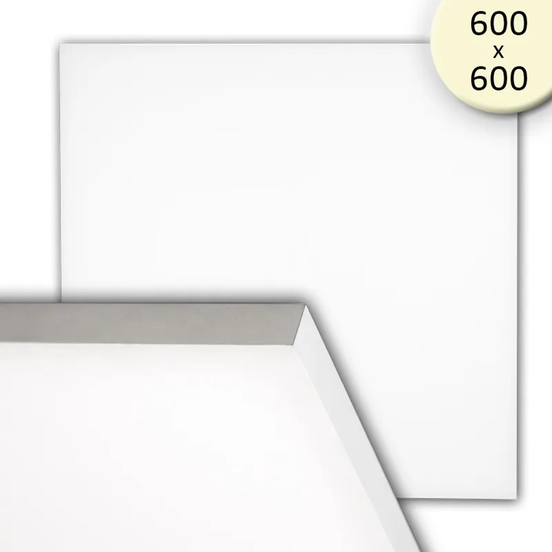 Kostenloser Versand ISOLED LED Panel frameless, 600 diffus, 50W, warmweiß, 1-10V dimmbar